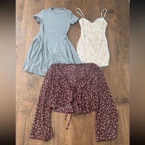 Mini Dress & Crop Top Bundle Size XS